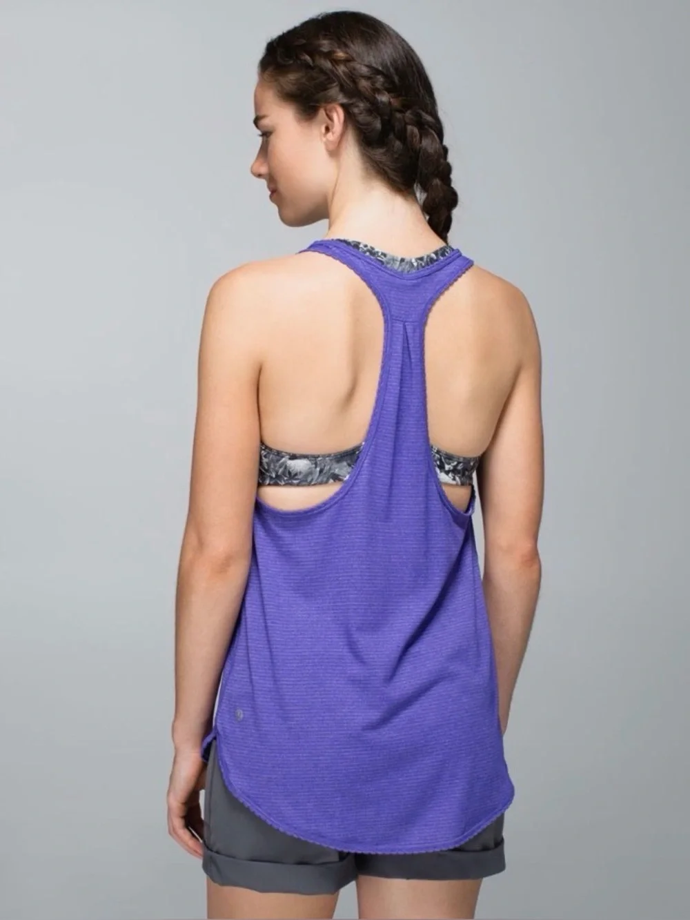 lululemon 105 F Singlet Dark Purple Racerback Tank Size 4